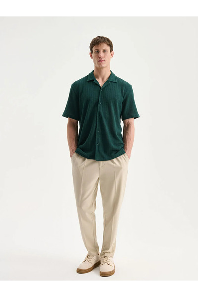 LC Waikiki Regular Fit Resort Collar Short Sleeve Men's Shirt