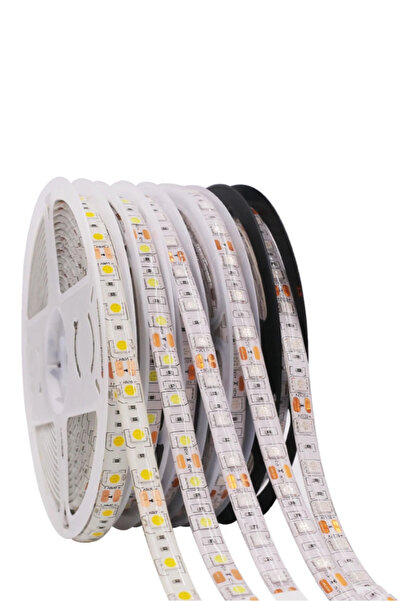 DEMİRLED 12 Volt İç Mekan Şerit Led 3 Çipli Beyaz Metrede 60 Led IP20 (5 Metre)