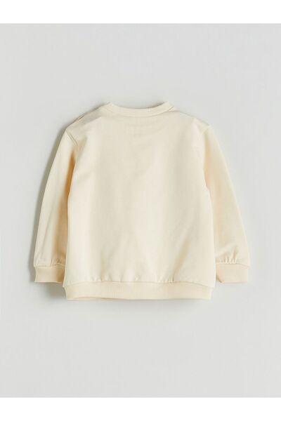 LC Waikiki LCW baby Bisiklet Yaka Baskılı Erkek Bebek Sweatshirt ve Eşofman Alt 2'li