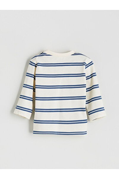 LC Waikiki Crew Neck Striped Baby Boy Sweatshirt and Pants 2 Pcs