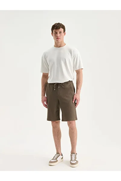 LC Waikiki Standard Mold Linen Look Men's Shorts