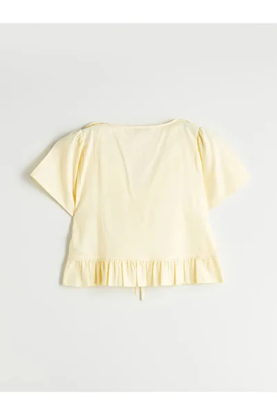 LC Waikiki Ruffled V-Neck Blouse