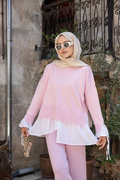 Şulemoda Giyim Πουκάμισο Truva με λεπτομέρεια Mercerized Suit Pink