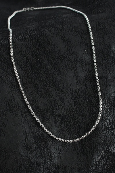 ALFA AKSESUAR 03 316L Steel Braided Chain Model Silver Color Men's Necklace - Tj-Erk1399