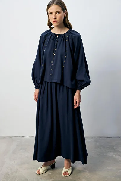 Touché Privé Troklu Bluz Skirt Set
