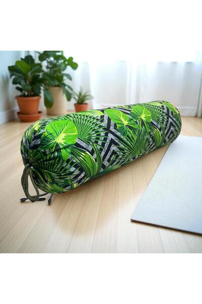 NareSpor Μαξιλάρι Yoga Bolster με σχέδιο από βαμβακερό ύφασμα - Μαξιλάρι Yoga...
