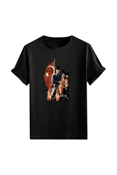 Gölge Store تي شيرت أتاتورك الوطني ليوم 29 أكتوبر للجنسين