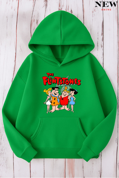 New Shine سويت شيرت مطبوع عليه فلينتستونز