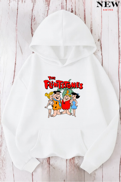 New Shine سويت شيرت مطبوع عليه فلينتستونز