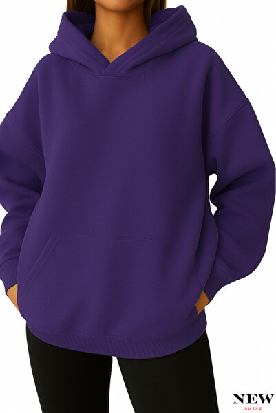 New Shine سويت شيرت بقلنسوة للجنسين