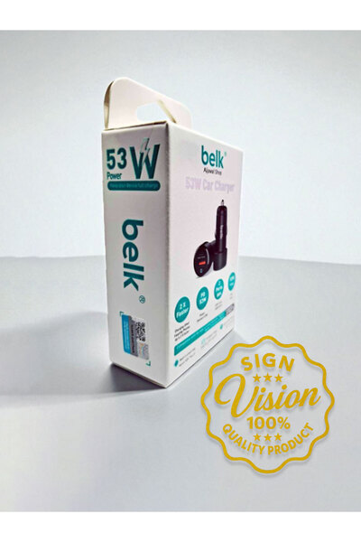 Belk 53W Car Charger – Fast Charging USB Car Adapter for Mobile Devices