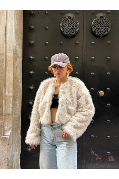 Bak'ap Κοντό τεχνητό μπουφάν με εξαιρετική επένδυση