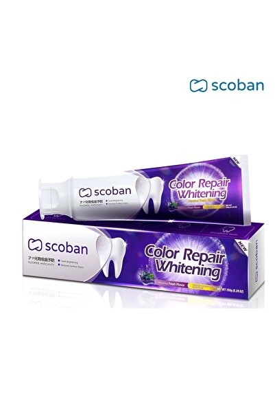 scoban معجون أسنان أرجواني لإصلاح وتبييض الأسنان 150 جرام