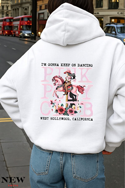 New Shine Φούτερ με στάμπα Pink Pony Club