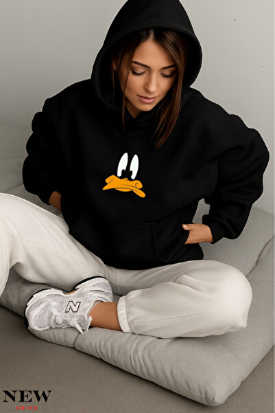 New Shine Суитшърт с принт на патица