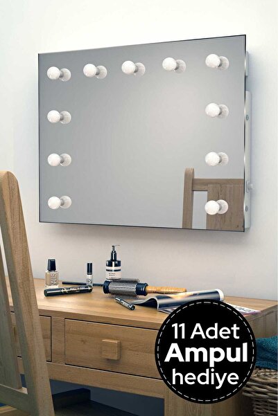 DENİZ KOÇ GRUP 80x60cm Işıklı Makyaj Aynası