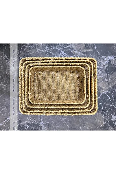 WOOF HOME Wicker Multi-Purpose Basket Organizer L Size 36X26X17 (1 Pc)