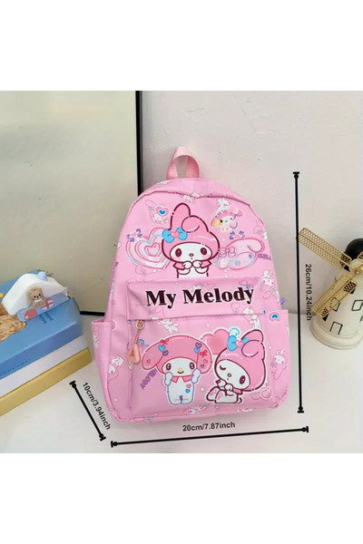 CEDAN For Kuromi Large Capacity Backpack for Sanrio - Durable Oxford Cloth, Straps, Purple