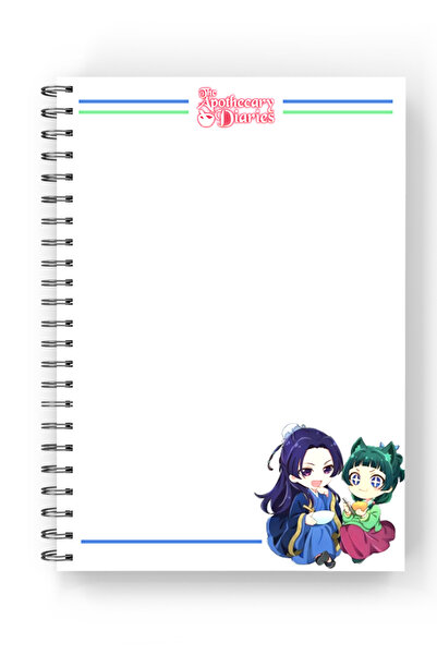 nihonwosekai Apothecary Diaries Healer's Log Anime 2 Pcs Spiral Notebook 50 Sheets