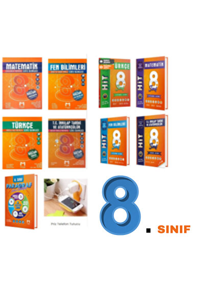 Limit Yayınları MOZAİK 8.SINIF TÜRKÇE-MATEMATİK-FEN-İNKİLAP-PARAGRAF SORU BAN...