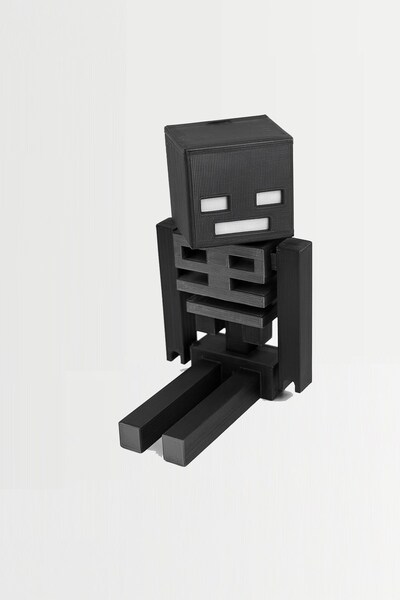 FigürDizayn Minecraft Siyah Skeleton İskelet Hareketli Eklemli Figür