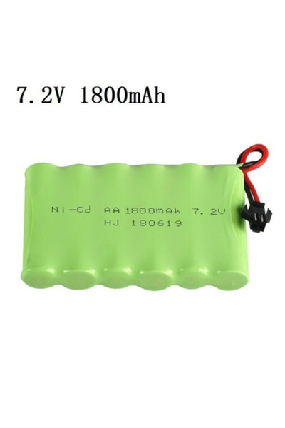 propil 7.2 v Oyuncak Araba Bataryası 1800 mah siyah soket