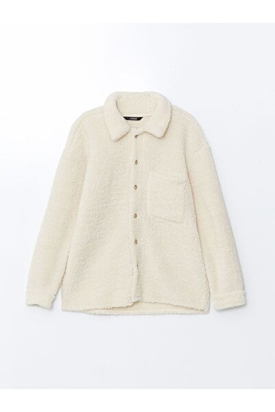 LC Waikiki XSIDE Rahat Kalıp Uzun Kollu Pelüş Erkek Gömlek Ceket