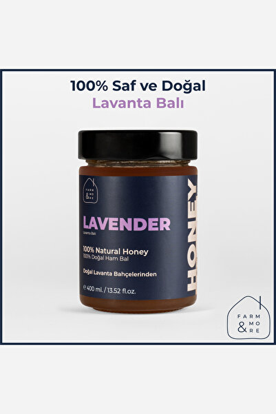 FARM&MORE 100% Saf ve Doğal Süzme Lavanta Balı - 400 ml.