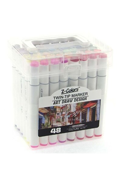 KANDİLLER Z-COLORS ARTMARKER ÇİFT UÇLU 48 RENK KALEM NO 701