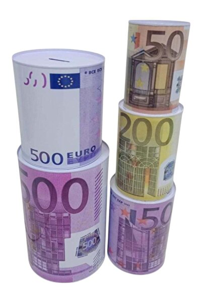 Toybox صندوق عملات معدنية لتوفير المال للأطفال، مجموعة من 5 قطع (بتصميم أوروبي)