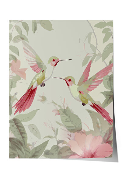 Zestia Plakat bez okvira, ilustracija prirode i ptica, poster za dekoraciju s...