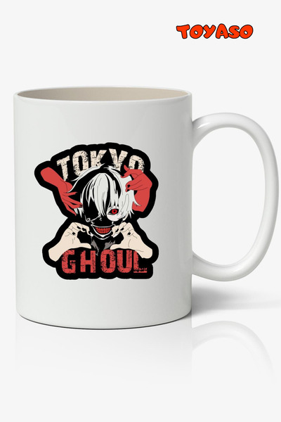 Toyaso كوب أبيض بتصميم أنمي طوكيو غول هدية مثالية لصديق الحب