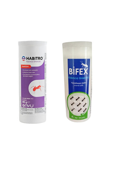 Safa Tarım Bifex Karınca Granülü 100GR/Habitro Karınca Yemi 80GR Kullanıma ha...