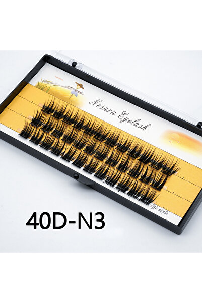 Choice3 12 مم 0.07 مم C 40D-N3 مجموعات رموش 1 علبة / 60 حزمة 40D / 30D رموش فردية طبيعية مصنوعة يدويًا