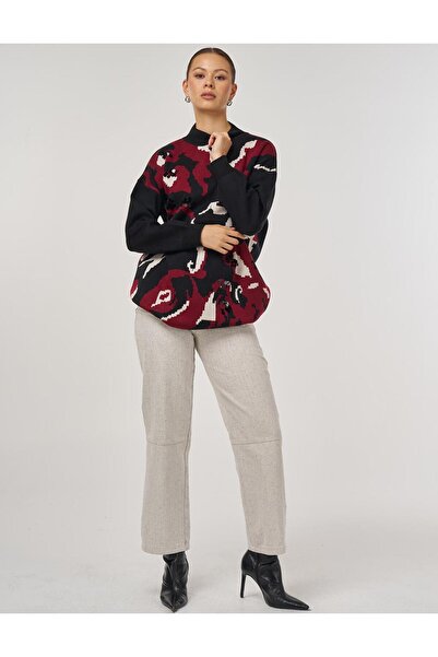 Kayra Абстрактна туника с плетен мотив, черна