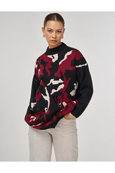 Kayra Абстрактна туника с плетен мотив, черна