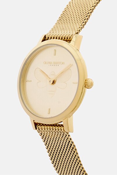 Olivia Burton Women 24000022 Stainless Steel Analog Watch 25 mm, Gold