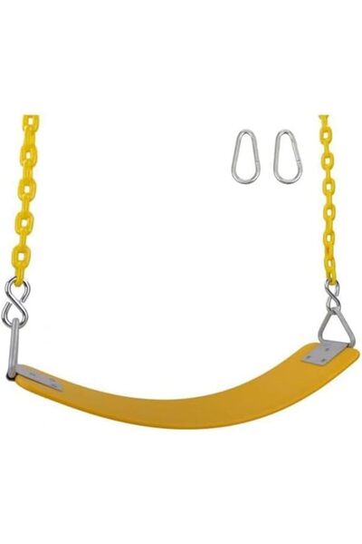 erorex Heavy Duty Non Slip Durable Easy Installation Swing Seat Set For Playground Equipment Brown Cy 13069