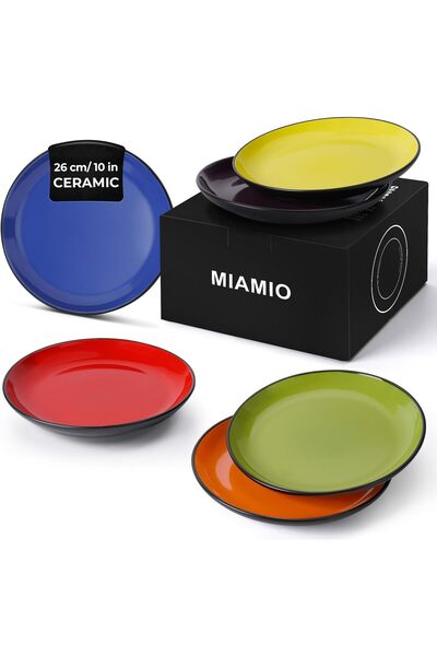 erorex 6 X 26 Cm Plate/Dinner Plate Set Stoneware Ceramic Tableware Set Le Papillon Collection