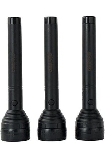 erorex مصباح يدوي LED قابل لإعادة الشحن عبر USB GFL51054، مجموعة من 3 قطع، مصباح يدوي يعمل لمدة 8 ساعات، مثالي