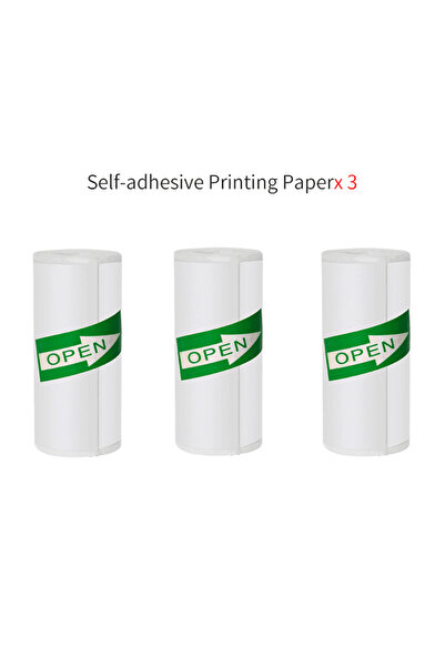 Choice5 ورق حراري محمول صغير الحجم من طراز C عالي الدقة 57*25 مم، لفة ورق ذاتية اللصق عالمية، ملصق