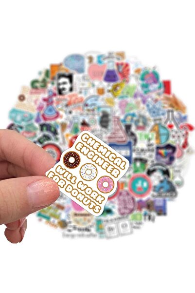 erorex مجموعة ملصقات العلوم، 100 قطعة، ملصقات تجارب الفيزياء والكيمياء والأحياء، مختبر، كمبيوتر محمول، ماء