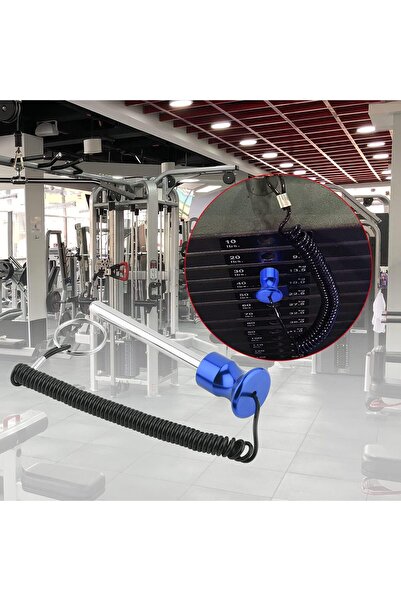 erorex Universal Weight Stack Pin Lanyard 4" Locking Space Tensile 3/8" Dia Gym Weight Stack Pin Magnetic