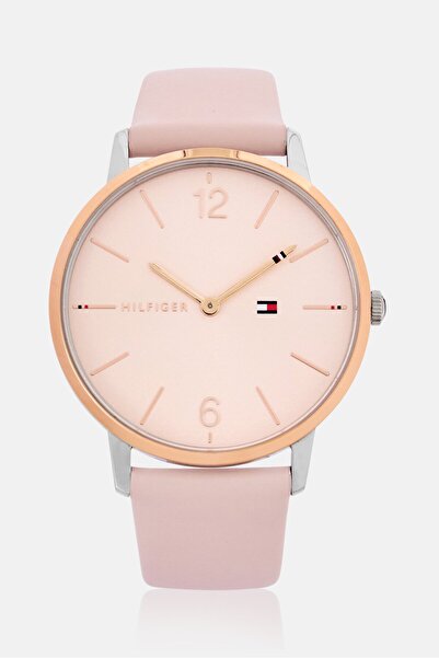 Tommy Hilfiger Women 1781973 Genuine Leather Watch 40,5 mm, Pink