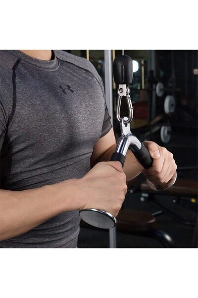 erorex V Bar Cable Attachment Pull Down Attachment Press Down Bar Multi Gym Weight Lifting Workout