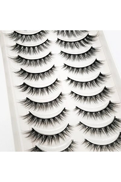 Choice4 10 أزواج رموش صناعية ثلاثية الأبعاد من فرو المنك الطبيعي، 10 أزواج جديدة، 3D-54، رموش صناعية ناعمة ورقيقة، مصنوعة يدويًا