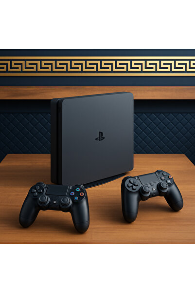 GETPAZARLAMA Yenilenmiş Playstation 4 Slim 500 GB Çift Kol 12 Ay Garantili