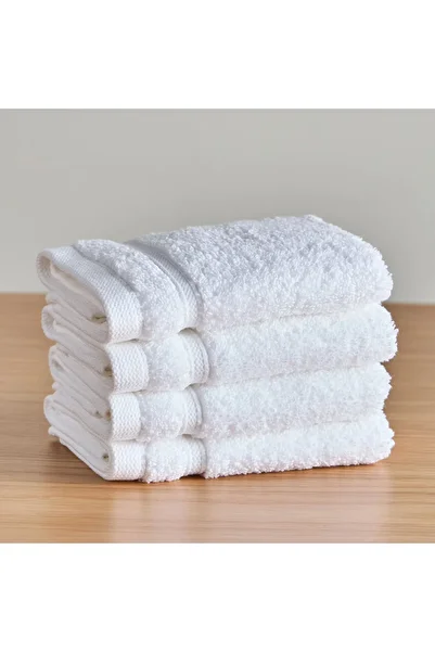 Generic Expressence 4-Piece 560 GSM Cotton Fingertip Towel Set - 33x33 cm