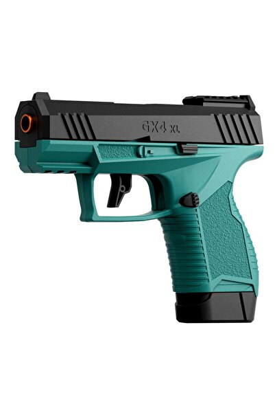 LEIBOO Pistol de jucarie tip Glock GX4, incarcare manuala, 20 gloante moi, 8+, Albastru