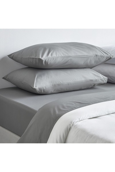 Generic طقم غطاء وسادة قياسي من قطعتين من قماش بيركال قطني سيرينيتي، 200 خيط - 50×75 سم